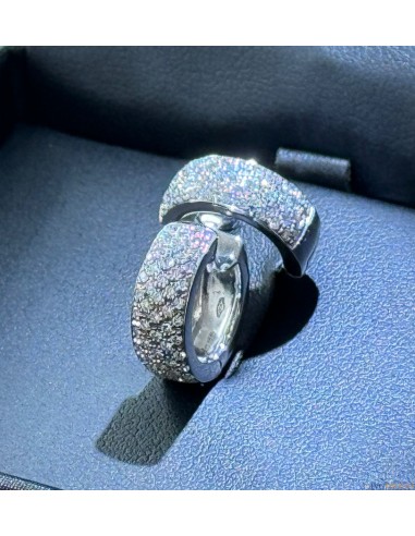 Orecchini in oro bianco 18kt e diamanti